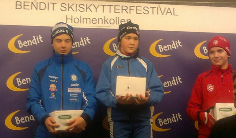 Aksel Meland vann Kvalfoss sprinten 2012. Foto: Alvdal midt i væla (avis)